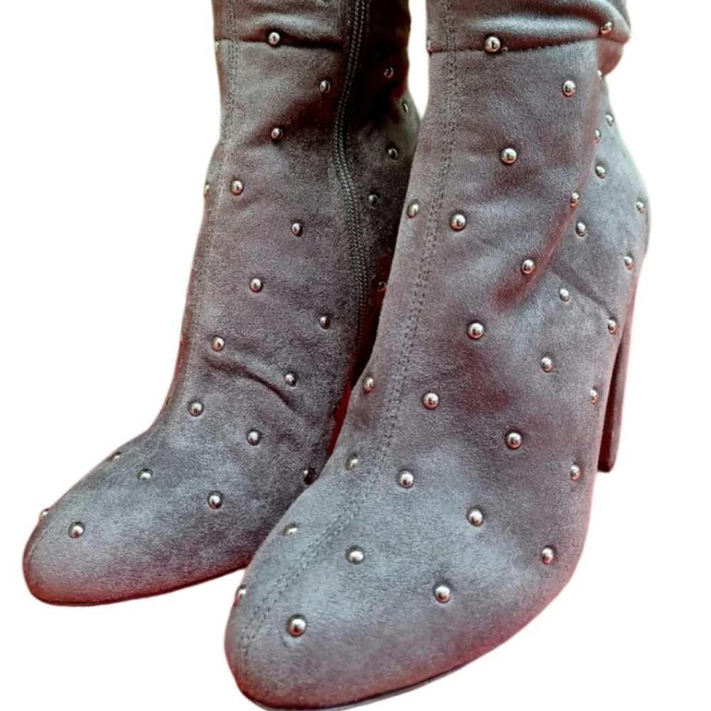 🔥NEW Minor call outs $159 Jessica Simpson Gray Bressy Tall Fashion Boot 7 - Picture 5 of 10